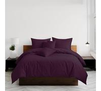 Home Sweet Home UK Plain Dyed Double Size Duvet Cover Sets Soft PolyCotton Duvet Cover Sets Double size With Button Closure Non-Iron Easy Care Bedding with Matching Pillowcases