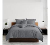 Home Sweet Home UK Plain Dyed Double Size Duvet Cover Sets Soft PolyCotton Duvet Cover Sets Double size With Button Closure Non-Iron Easy Care Bedding with Matching Pillowcases