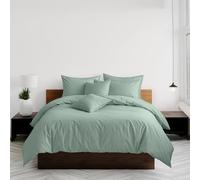 Home Sweet Home UK Plain Dyed Double Size Duvet Cover Sets Soft PolyCotton Duvet Cover Sets Double size With Button Closure Non-Iron Easy Care Bedding with Matching Pillowcases