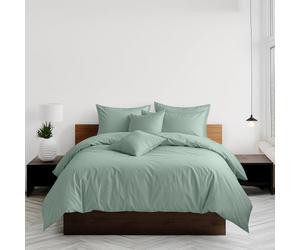 Home Sweet Home UK Plain Dyed Double Size Duvet Cover Sets Soft PolyCotton Duvet Cover Sets Double size With Button Closure Non-Iron Easy Care Bedding with Matching Pillowcases