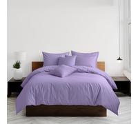 Home Sweet Home UK Plain Dyed Single Size Duvet Cover Sets Soft PolyCotton Duvet Cover Sets Single size With Button Closure Non-Iron Easy Care Bedding with Matching Pillowcase
