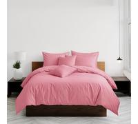 Home Sweet Home UK Plain Dyed Single Size Duvet Cover Sets Soft PolyCotton Duvet Cover Sets Single size With Button Closure Non-Iron Easy Care Bedding with Matching Pillowcase