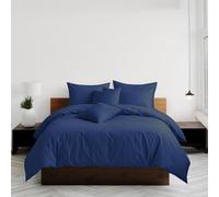 Home Sweet Home UK Plain Dyed Super King Size Duvet Cover Sets Soft PolyCotton Duvet Cover Sets Super King With Button Closure Non-Iron Easy Care Bedding With Matching Pillowcase