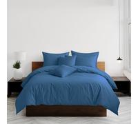Home Sweet Home UK Plain Dyed Super King Size Duvet Cover Sets Soft PolyCotton Duvet Cover Sets Super King With Button Closure Non-Iron Easy Care Bedding With Matching Pillowcase