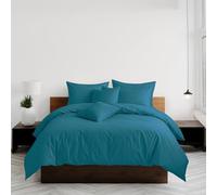 Home Sweet Home UK Plain Dyed Super King Size Duvet Cover Sets Soft PolyCotton Duvet Cover Sets Super King With Button Closure Non-Iron Easy Care Bedding With Matching Pillowcase