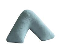 Home Sweet Home UK Teddy Fleece V Shaped Pillowcase Plain Soft Easy Care, Neck & Back Support Orthopedic Pregnancy Pillow Cover - Fluffy V Pillow Case Cover only
