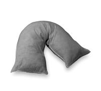 Home Sweet Home UK V Shaped Pillowcase Plain Soft Brushed Microfibre Easy Care, Neck & Back Support Orthopedic Pregnancy Pillow Cover - V Pillow Case Cover only
