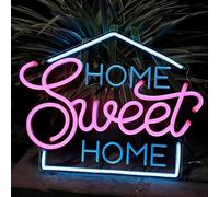 Home Sweet LED Neon Sign for Wall Decor USB Adjustable Brightness Living Room Bars Barbers Pub Wedding Party Salon Club Gatherings Gaming Room Man Cave Halloween Christmas Birthday Art Wall Decor