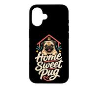 Home Sweet Pug - Cute Pug Mom Gift Case for iPhone 16