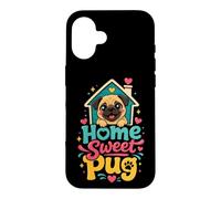 Home Sweet Pug - Cute Pug Mom Gift Case for iPhone 16