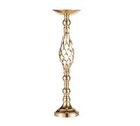 Home Table Candle Holder Arrangement Gold Iron Vase Twisted Path Wedding Flower Props Furnishings(Gold L,1Pc)