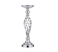 Home Table Candle Holder Arrangement Gold Iron Vase Twisted Path Wedding Flower Props Furnishings(Silver S,1Pc)