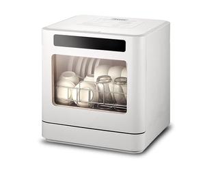 Home Tabletop Dishwasher, 800W Portable Dishwasher, With 4 Washing Programs, 360° All-round Rotating Cleaning, 6-Liter Built-in Water Tank, LED Display, High Temperature Drying, for Apartments&home