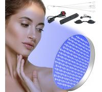 Home Tanning Lamp,Face and Body Sunlamp with Hanging Ring Hook and Blindfold,460nm Full Blue Therapy Lamp LED Skin Tanning Light with 250pcs LEDs 50W,Eye Protection Self Tanning Machine for Face, Body