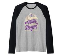 Home Team for The Deacon Ministry Spouse Raglan Baseball Tee