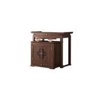Home Temple Table Solid Wood Altar Chinese Style With Door Altar Home Porch Table Buddha Table Simple Cabinet Altar Buddha Table Meditation Table(A)
