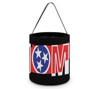 Home Tennessee Flag Halloween Tricking Or Treating Bucket Funny Party Favor Tote Bag for Candy Gifts Travel