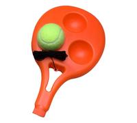 Home Tennis Practice Set for Beginners, Return Ball Trainer, Elastic Tether Cord, Molded Ground Base, Daily Individual Hitting Gear Tennis Return Trainer Home Practice Set Elastic Cord Ball Backyard