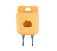 Home Textile Storage Organizer for Remote Air Suitable for TV Hooks Phone Hanger Bathroom Stick Kitchen Conditioner Housekeeping & Organizers (Yellow, One Size)