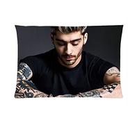Home Textiles X POOKOO! Best Custom Hot Singer Zayn Malik Background printed Zippered PillowCase&Pillow Case Cover Standard 20x30 (Twin sides)
