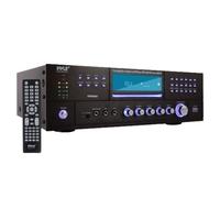Home Theater Bluetooth Amplifier Receiver - 4 Channel 3000 Watt Stereo Speaker Home Audio Amplifier Receiver w/Radio, USB, 2 Microphone w/Echo, CD DVD Player, LCD, Rack Mount - Pyle PD3000BT.5