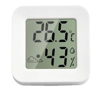 Home Thermometer Indoor Magnetic Back Panel Thermohygrometer Accurate Humidity And Temperature Monitor Bathroom Clock