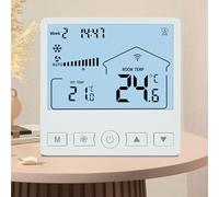 Home Thermostat Smart - LCD Temperature Regulator, Programmable Energy Saving Panel, Accurate Digital Control, Sleek Design, User Friendly Interface, Compact Unit | Practical Heating for Apartment Bed