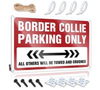 Home Tin Sign Border Collie Parking Only Tin Sign Men Decor Bar Decor for Home ( Size : 20X30CM )
