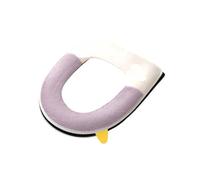 Home Toilet Mat with Handle Cute Duck Zipper Potty Cushion Thickened Soft Toilet Seat Pad Covers Warm Closestool Cape Universal(Purple)