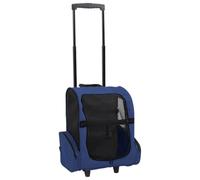 Home Tools-Foldable Multipurpose Pet Trolley Blue