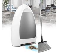 Home Touchless Vacuum Automatic Dustpan - Great for Sweeping Pet Hair Food Dirt Kitchen - Ultra Fast & Powerful, No More Bending Down, Bagless, Corded, Automatic Sensor (white)