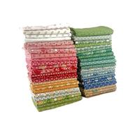 Home Town Fat Eighth Bundle (45 Pieces) by Lori Holt for Riley Blake 9 x 21 inches (22.86 cm x 53.34 cm) Fabric cuts DIY Quilt Fabric