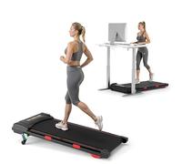 Home Treadmill - 2-in-1 Walking Pad, 1-6 km/h Speed, Low Noise, 3 Screen LED Display, App Control, Compact Design for Office & Home Use, with Remote Control