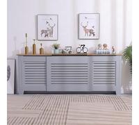 Home Treats Designer Grey Mdf Adjustable Radiator Cover (Adjustable)