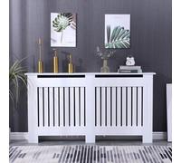 Home Treats Designer Large White Wooden Mdf Radiator Cover