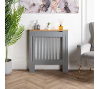 Home Treats Designer Small Grey Wooden Mdf Radiator Cover