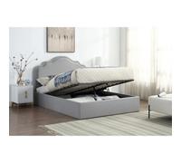 Home Treats Double Ottoman Bed With Pocket Sprung Mattress High Headboard Storage Bed Grey