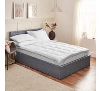 Home Treats Mattress Topper Single Thick Comfortable Quilted Bed Topper With Elastic Straps 900mm X 1900mm
