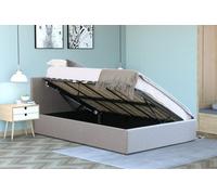 Home Treats Side Lift Ottoman Bed Double 4Ft6 Storage Bed Frame Grey