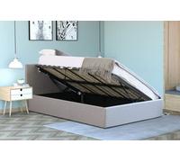 Home Treats Side Lift Ottoman Bed Double Storage Bed Frame 4Ft6