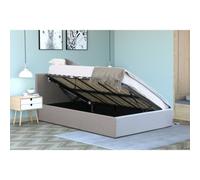Home Treats Single Side Lift Ottoman Bed Storage Bed Frame - No Mattress