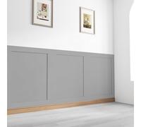 Home Treats Wall Panelling Kit Shaker Style 3D Wall Panel Paintable Mdf Wood (H)900 (W)97 (D)9