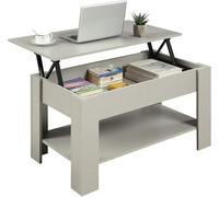 Home Treats Wooden Coffee Table Grey Lifting Space Saving Storage Compartment