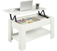 Home Treats Wooden Coffee Table Lifting Space Saving Storage Compartment
