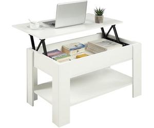 Home Treats Wooden Coffee Table Lifting Space Saving Storage Compartment