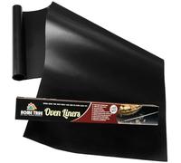 Home True Oven Liner Roll for Various Ovens, StoveTop Grills - Black, Silicone, Rectangular, 16.25" x 70", Multipurpose Liner, Baking Mat