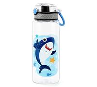 Home Tune Cute Water Bottle, BPA FREE Tritan, Leak Proof, Easy Clean, Carry Handle, 680ml - Shark