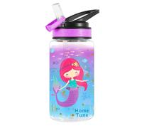 Home Tune Cute Water Bottle for Girls Boys Unique Design Leak Proof Straw L