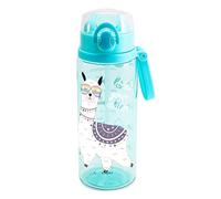 Home Tune Kids Water Drinking Bottle (680ml) - Tritan BPA Free, Wide Mouth, Auto Flip Cap, Secure Lock, Easy Open, Lightweight, Leak-Proof Time Marker Water Bottle For Girls & Boys - Llama