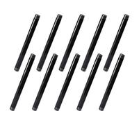 Home TZH 10 Pack 3/4"x12" Heavy Duty Pre-Cut Iron Pipe, Threaded Metal Pipe Nipple for Industrial Vintage Style DIY Projects, Decoration (Grey)